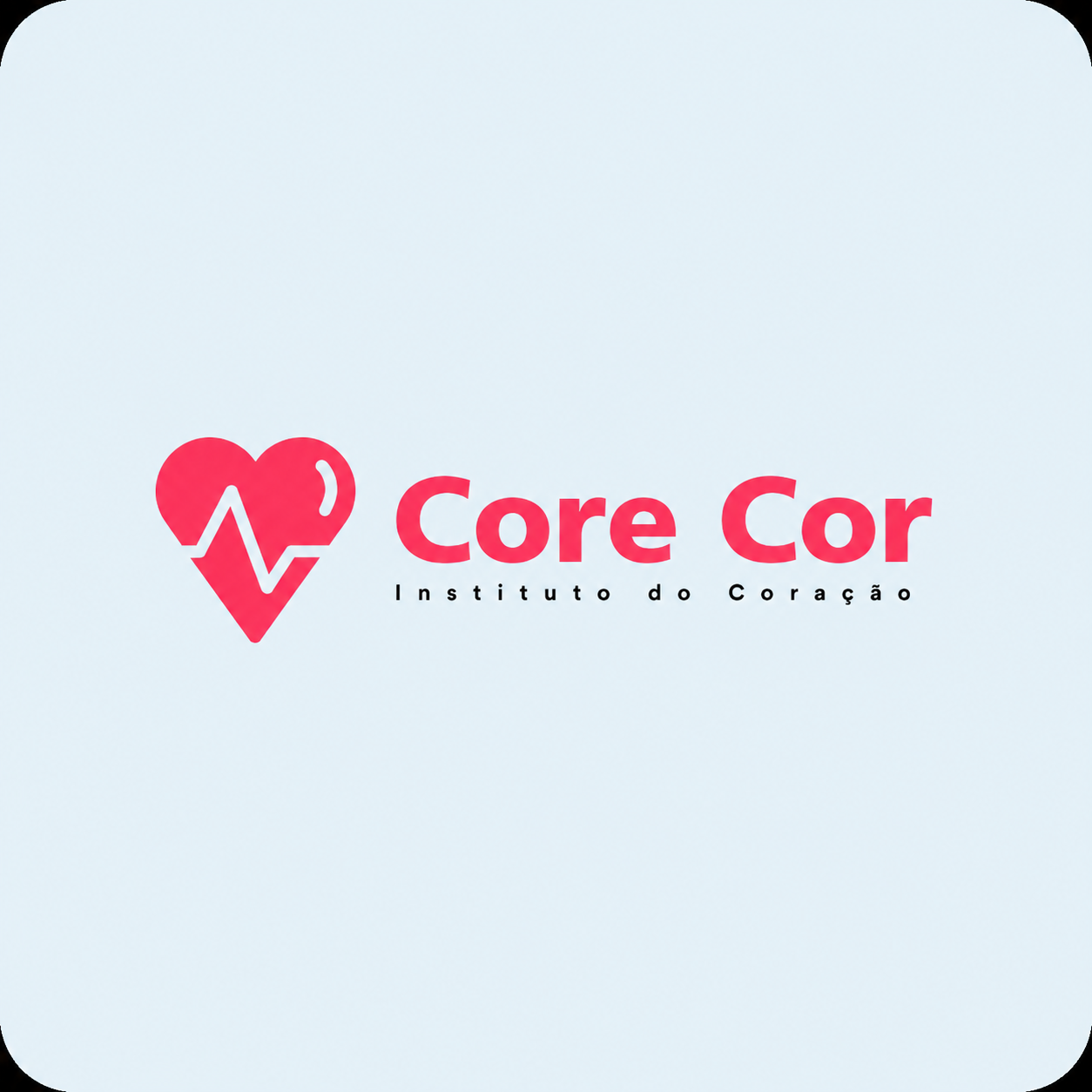 Logomarca Core Cor Instituto do Coração criada com IA
