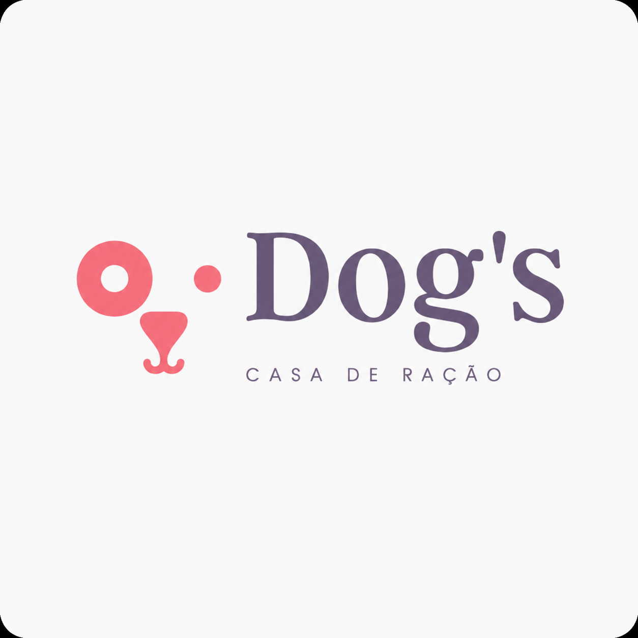 Logomarca Dog's Casa de Ração criada com IA