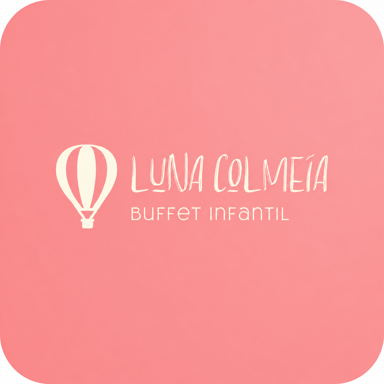 Logomarca Luna Colmeia Buffet Infantil criada com IA
