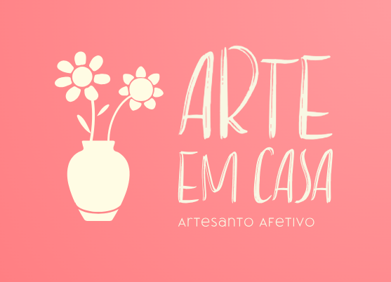 Logomarca Arte em Casa criada com IA