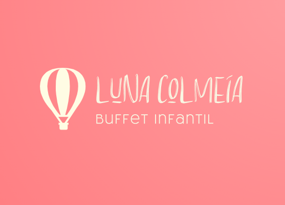 Logomarca Luna Colmeia Buffet Infantil criada com IA